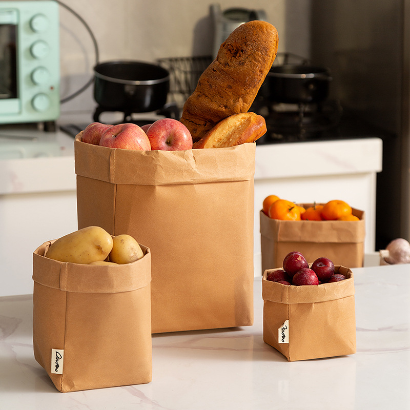 Food Storage Of Plants - Kraft Paper Bag Washable Paper Storage