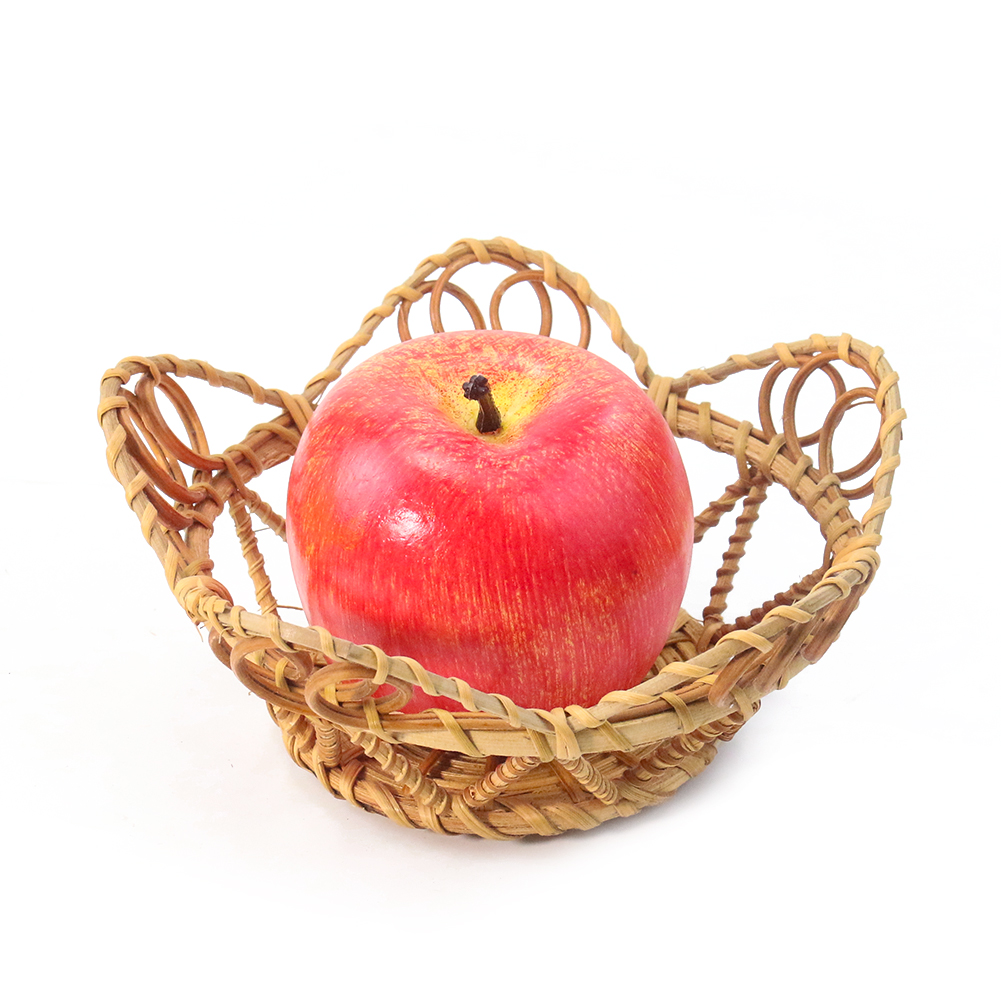 Food Storage Of Plants - Retro Petal Shape Handmade Braid Rattan