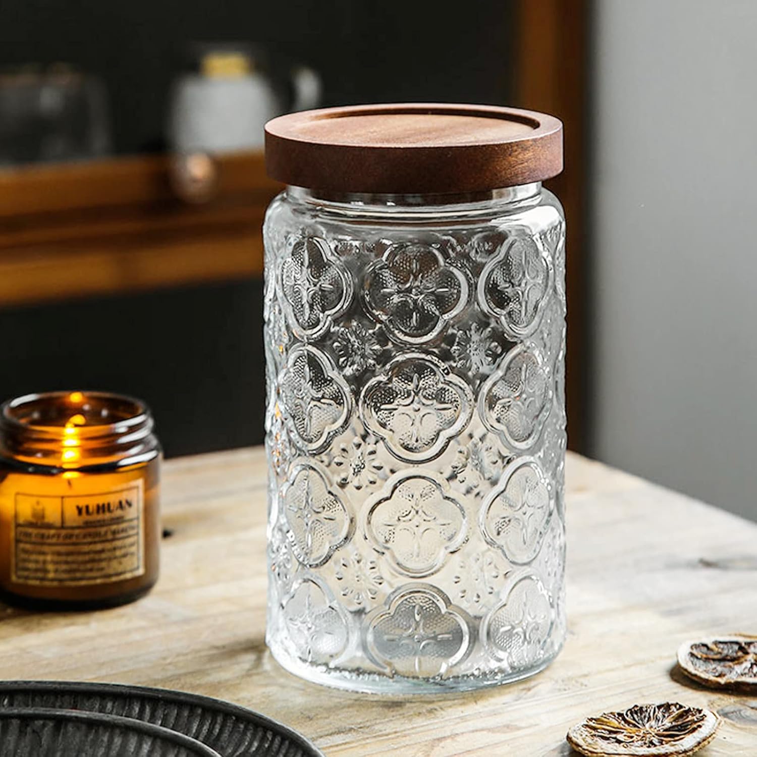 35oz/1000ml Glass Storage Jars - Food Storage Containers avaliação e preço