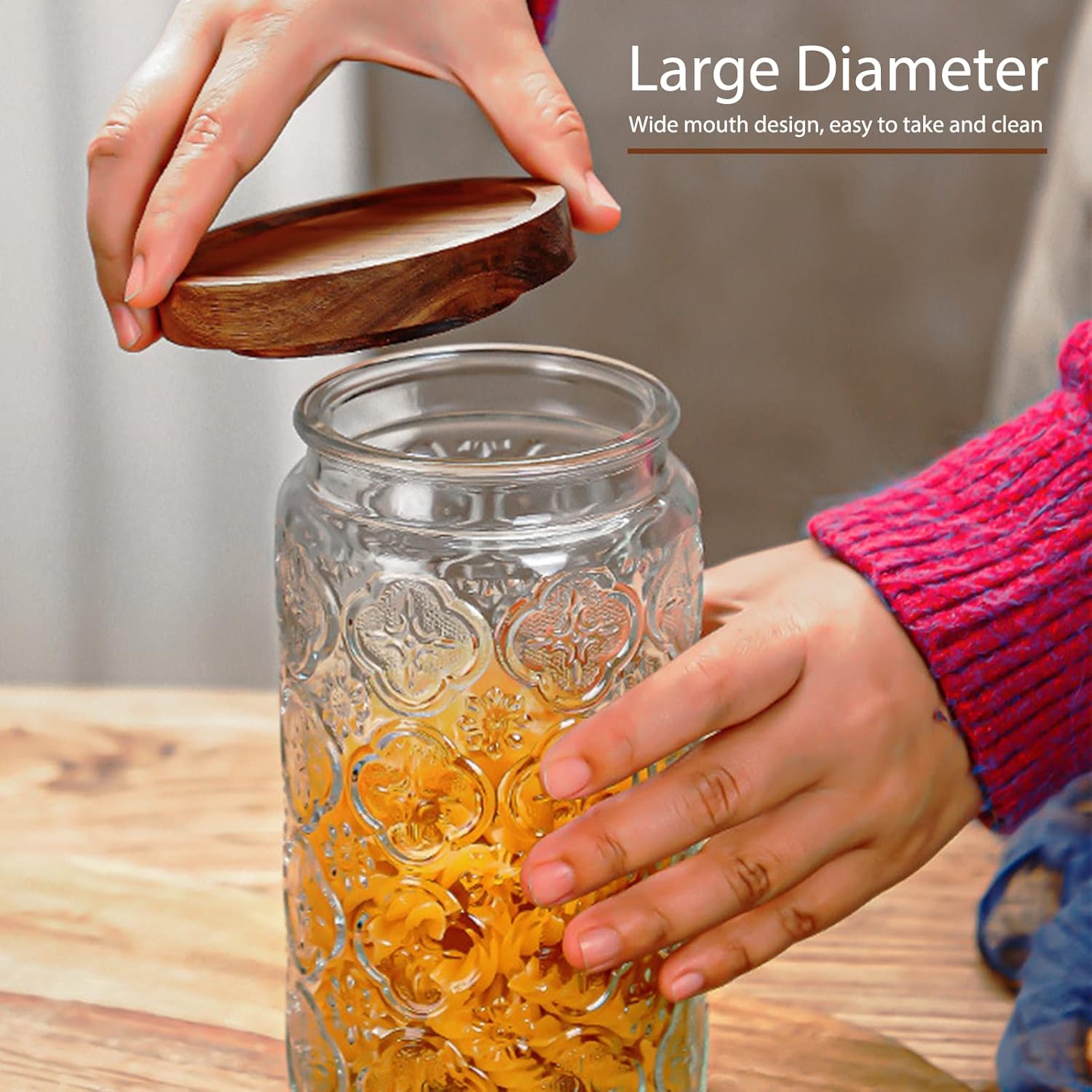 35oz/1000ml Glass Storage Jars - Food Storage Containers avaliação e preço
