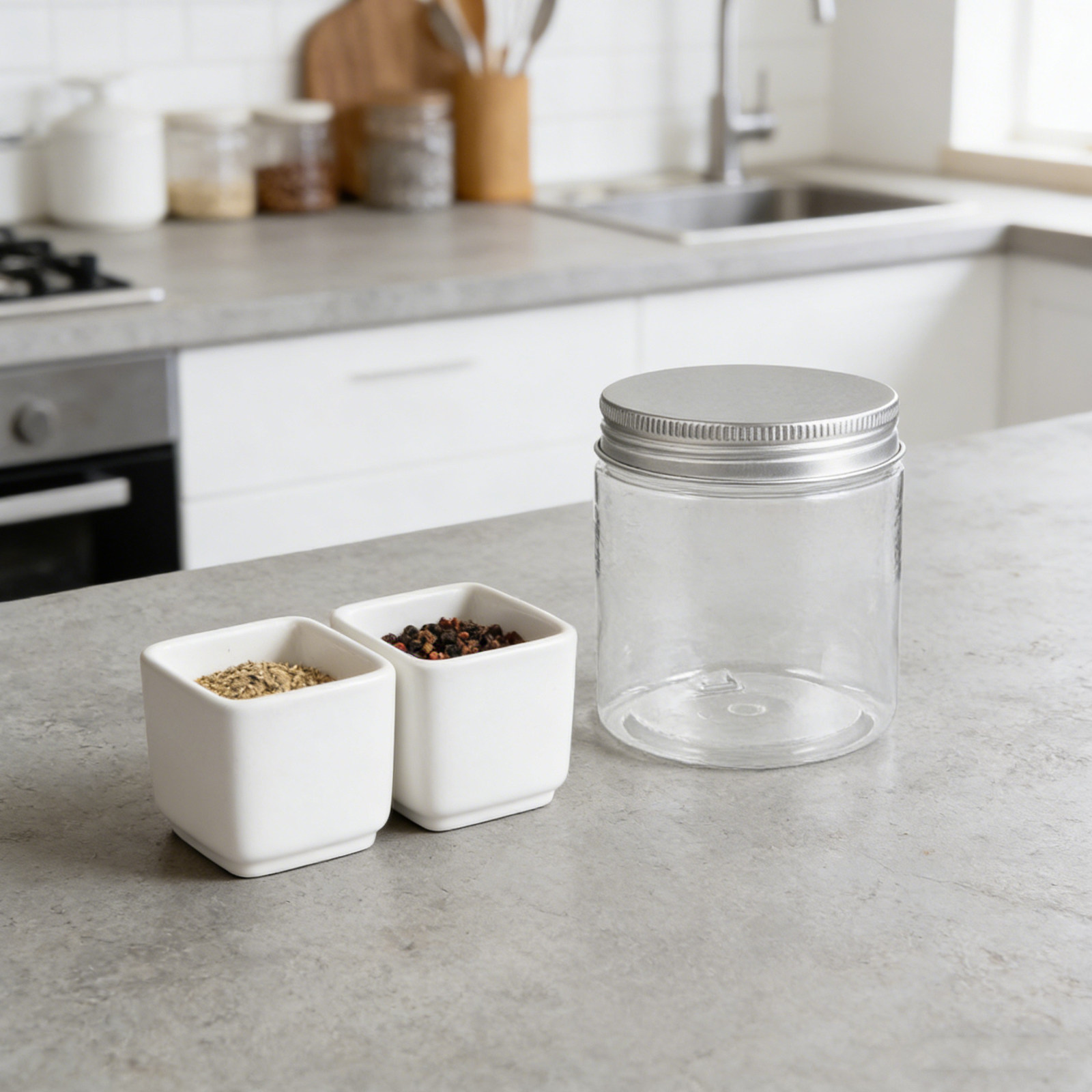 12Pcs Clear Small Mason Jars w - Food Storage Aluminum Containers avaliação e preço