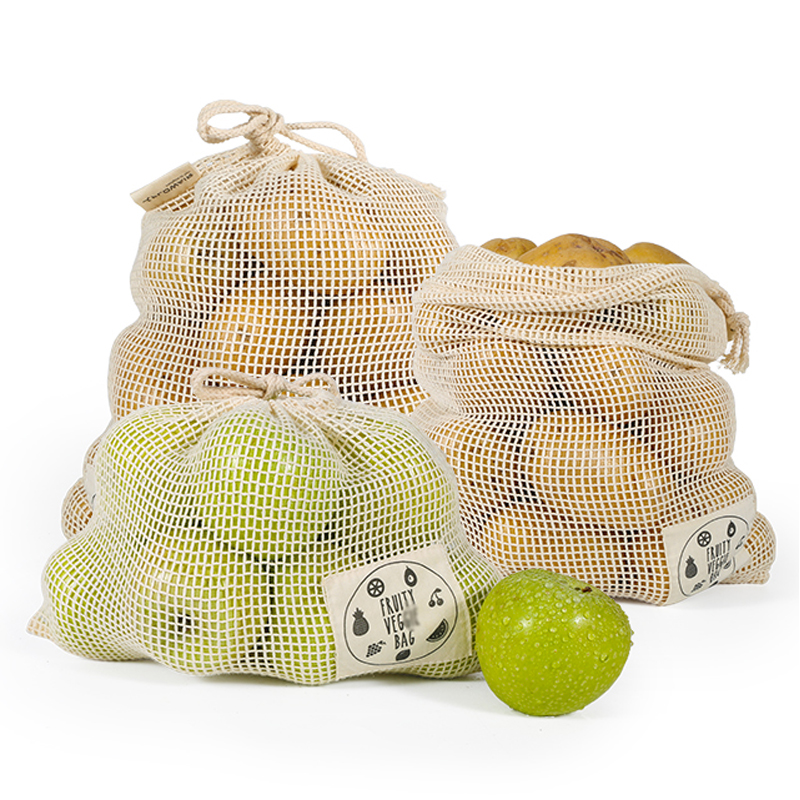 6/10 Packs Organic Cotton Reus - Produce Bag Reusable Mesh avaliação e preço