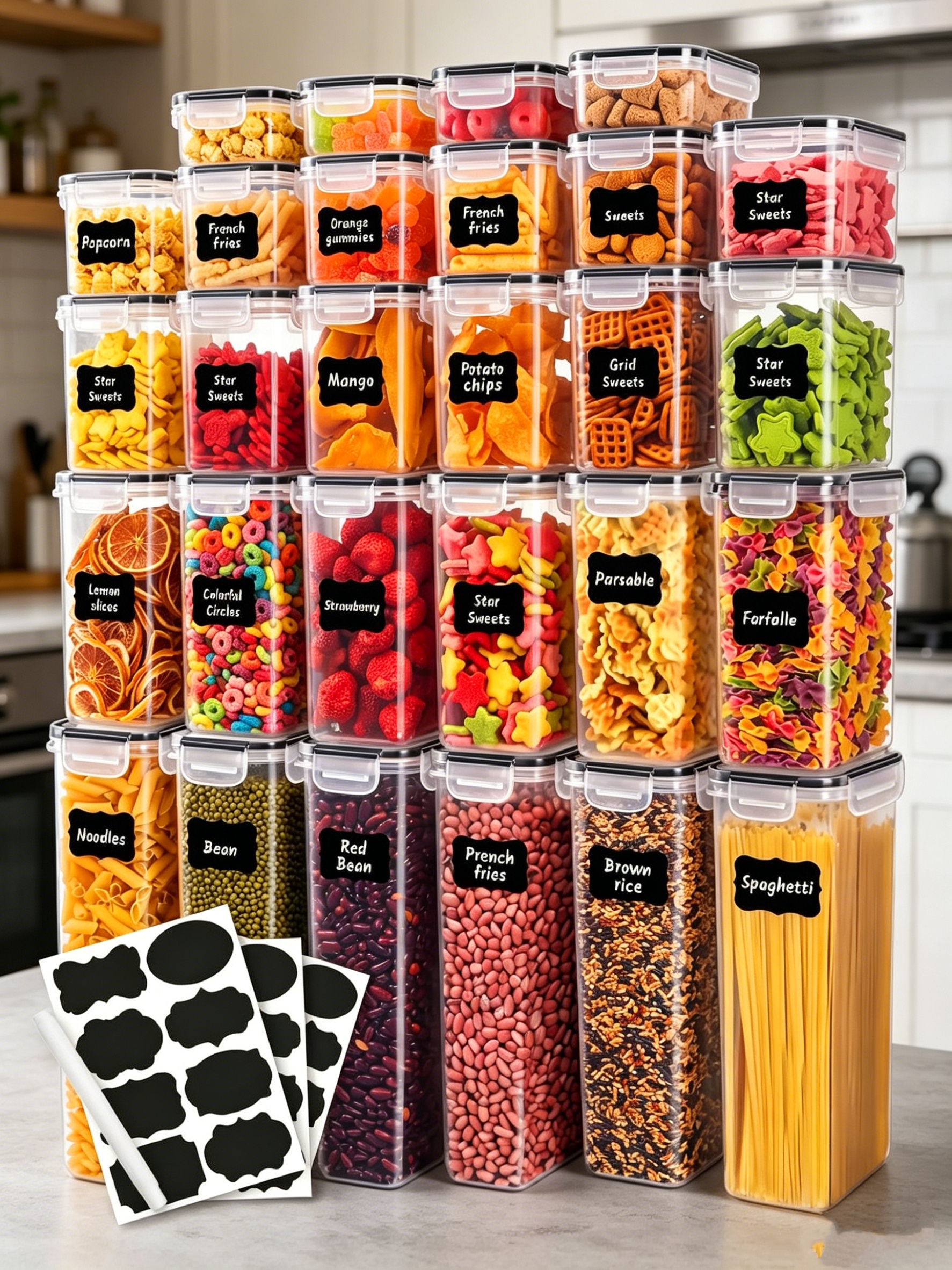 36PCS-Closed food storage cont - Food Storage Containers avaliação e preço
