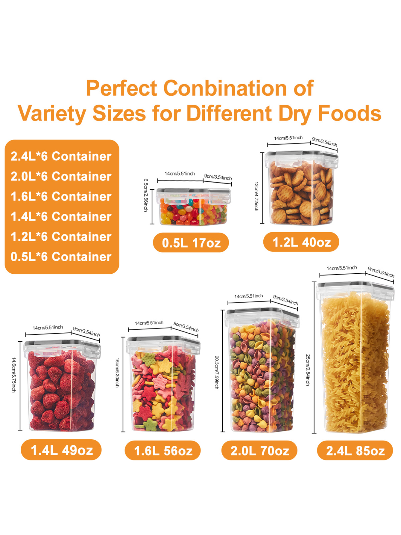 36PCS-Closed food storage cont - Food Storage Containers avaliação e preço
