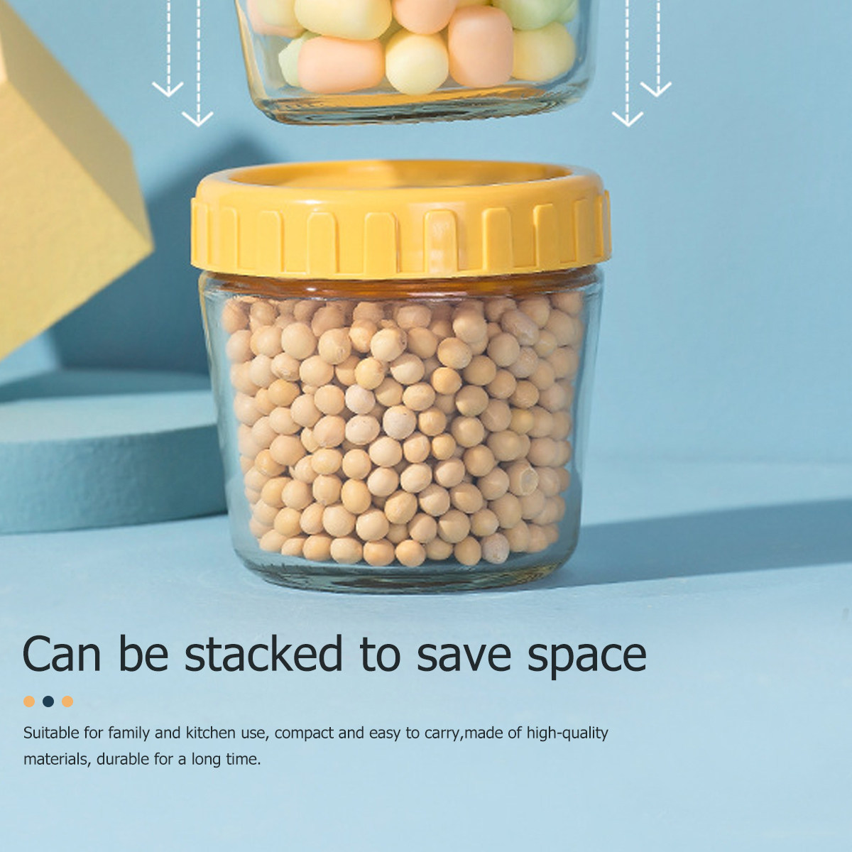 1Set Sealed Glass Food Storage - Food Storage Jar Glass avaliação e preço