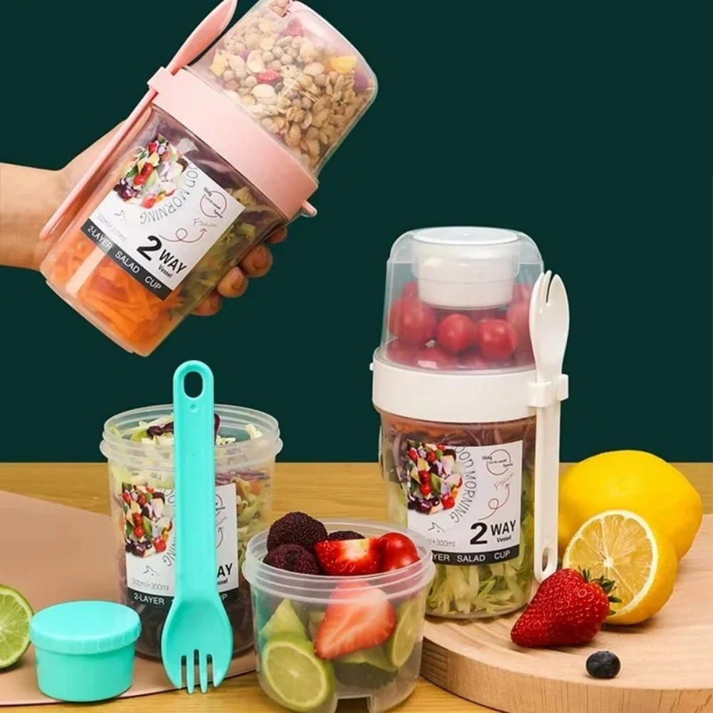 Portable Salad Cup Breakfast C - Food Storage Yogurt avaliação e preço