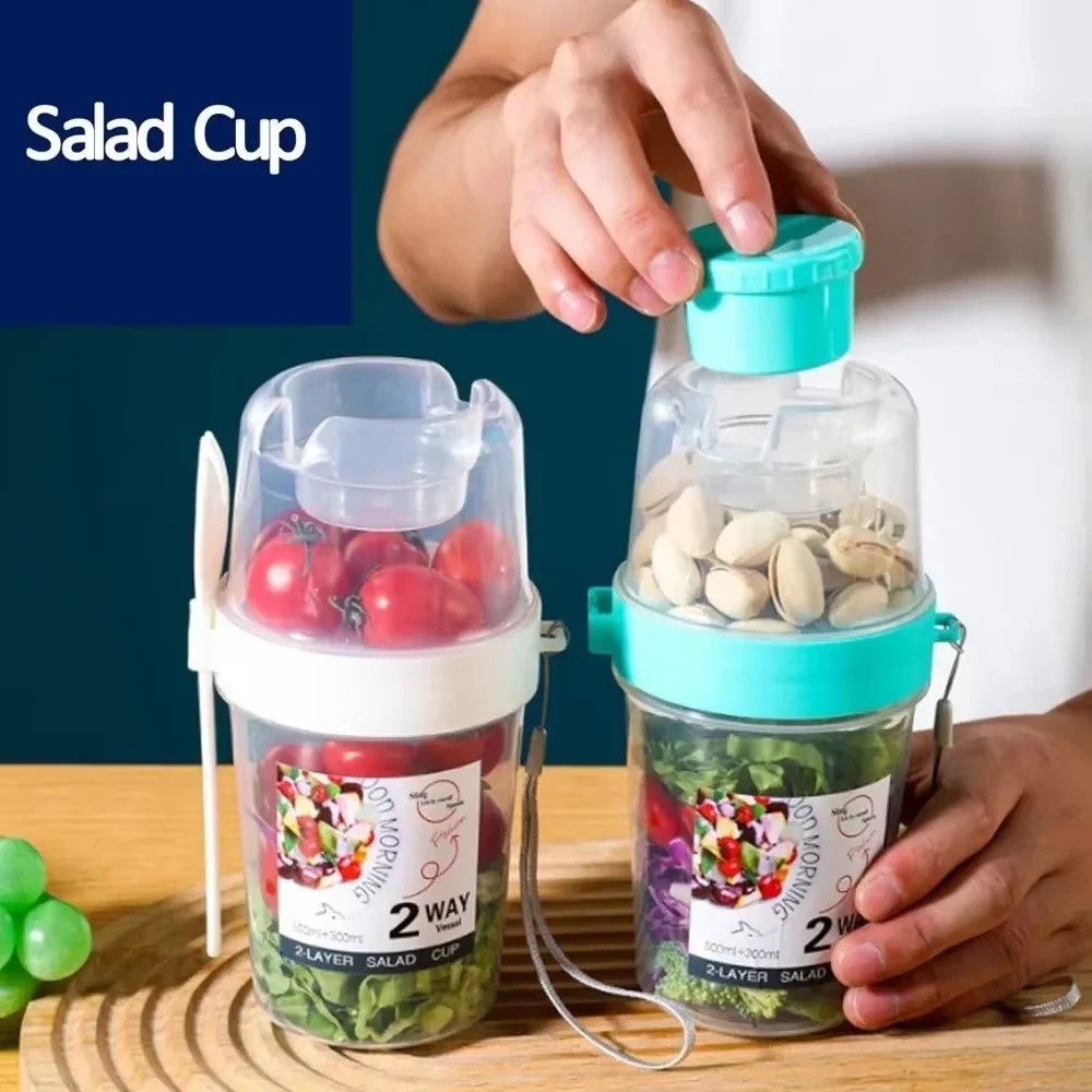 Portable Salad Cup Breakfast C - Food Storage Yogurt avaliação e preço