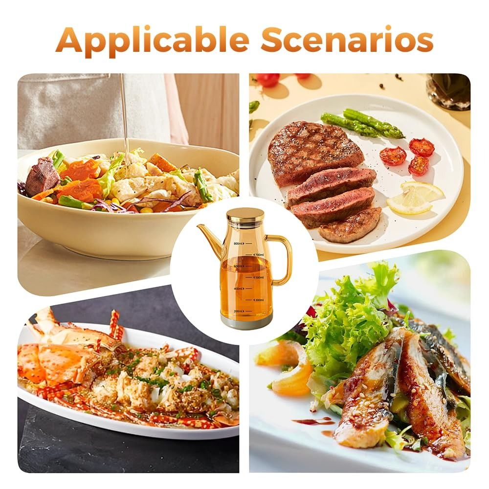 Durable Food-grade Oil Dispens - Food Storage Glass Containers Large avaliação e preço