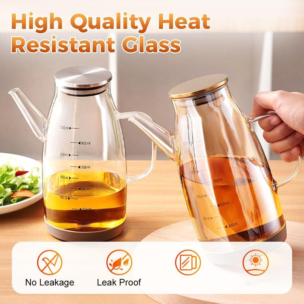 Durable Food-grade Oil Dispens - Food Storage Glass Containers Large avaliação e preço