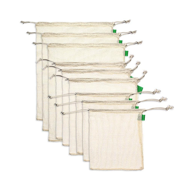 -A23G 9Pcs/Set High Quality Me - Produce Bag Reusable Mesh avaliação e preço