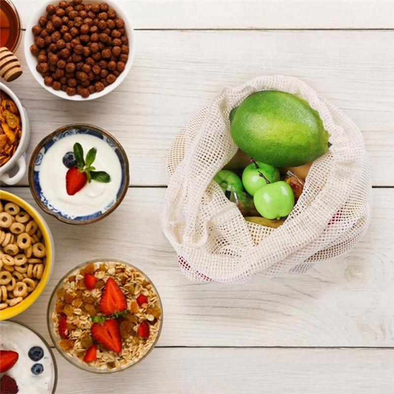 -A23G 9Pcs/Set High Quality Me - Produce Bag Reusable Mesh avaliação e preço