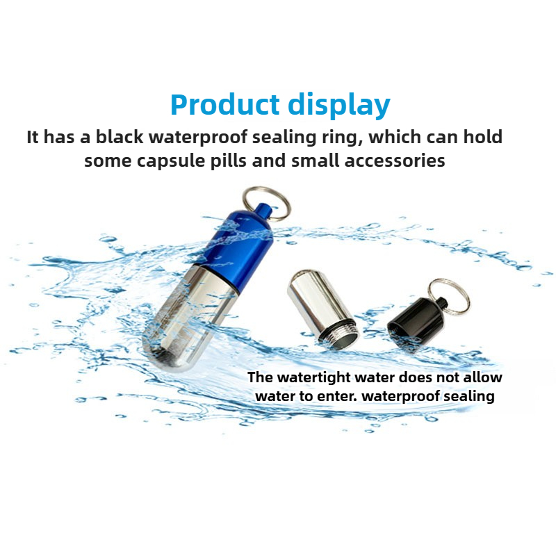 1PC Waterproof Outdoor Medicin - Food Storage Aluminum Containers avaliação e preço