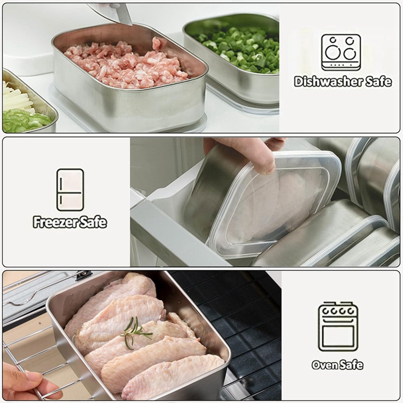 Stainless Steel Containers for - Food Storage Containers avaliação e preço