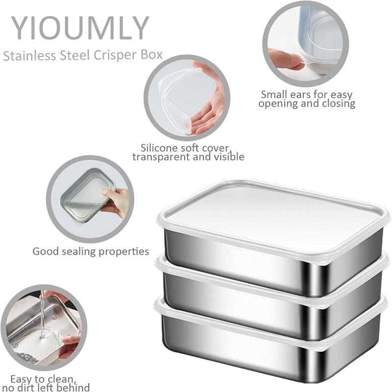 Stainless Steel Containers for - Food Storage Containers avaliação e preço