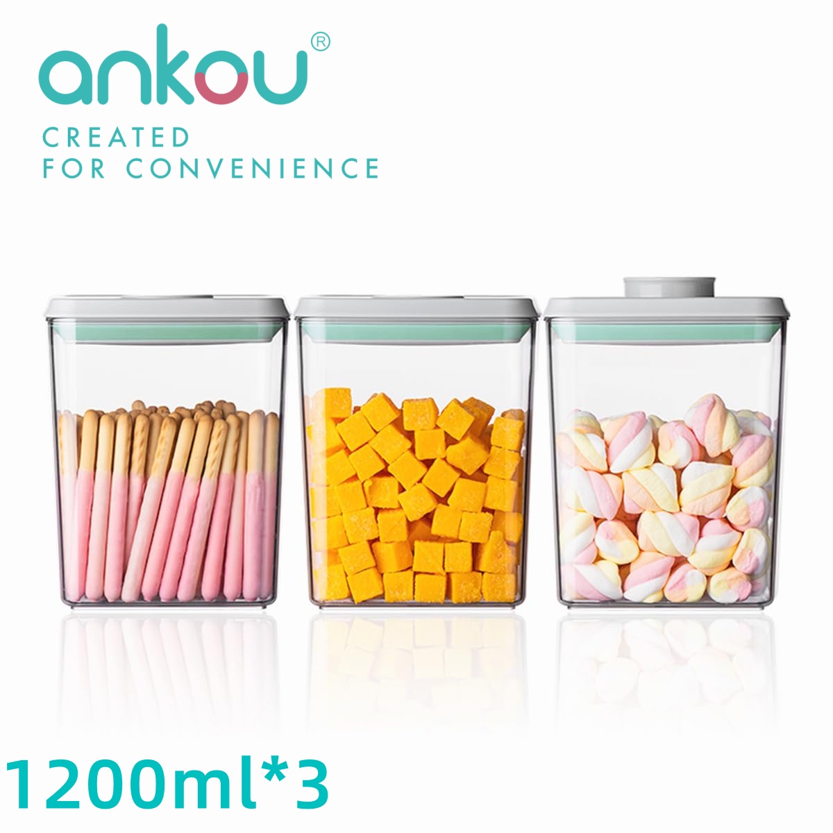 Ankou 3Pcs 1.2L Pop Airtight F - Food Storage Equipment avaliação e preço