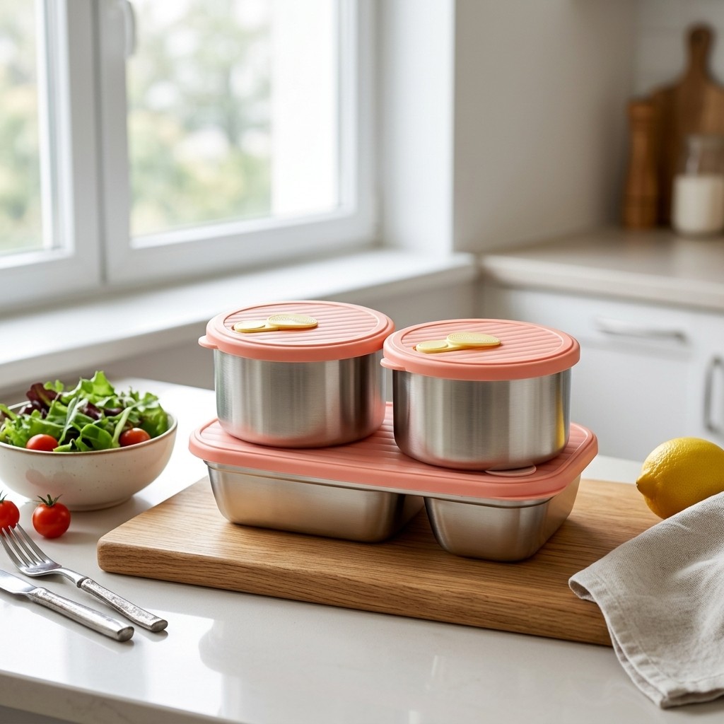 Microwave Safe 304 Stainless S - Food Storage Jar Set avaliação e preço