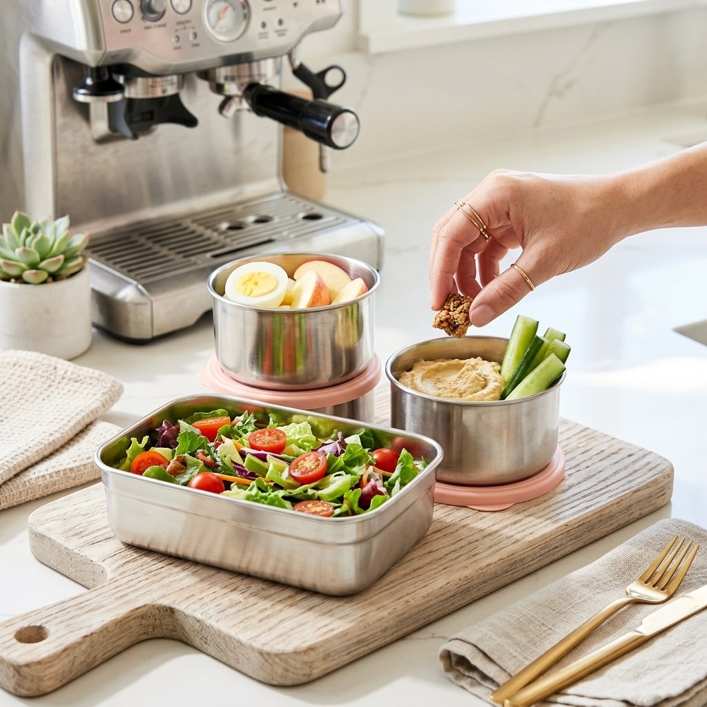 Microwave Safe 304 Stainless S - Food Storage Jar Set avaliação e preço