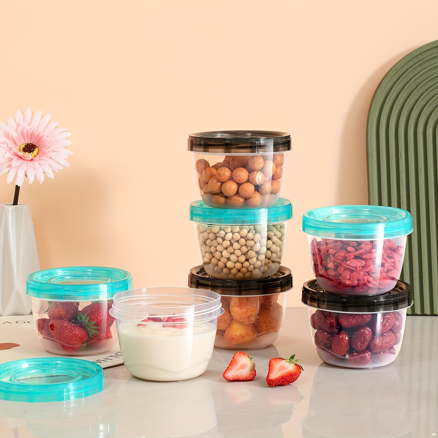2 Transparent Sealed Food Stor - Food Storage Equipment avaliação e preço