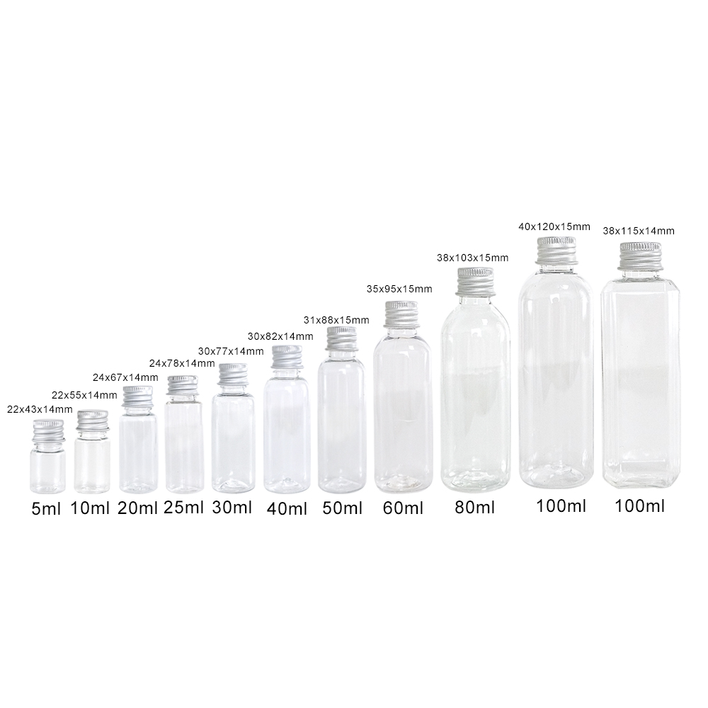 100Pcs Plastic Bottle With Alu - Food Storage Aluminum Containers avaliação e preço