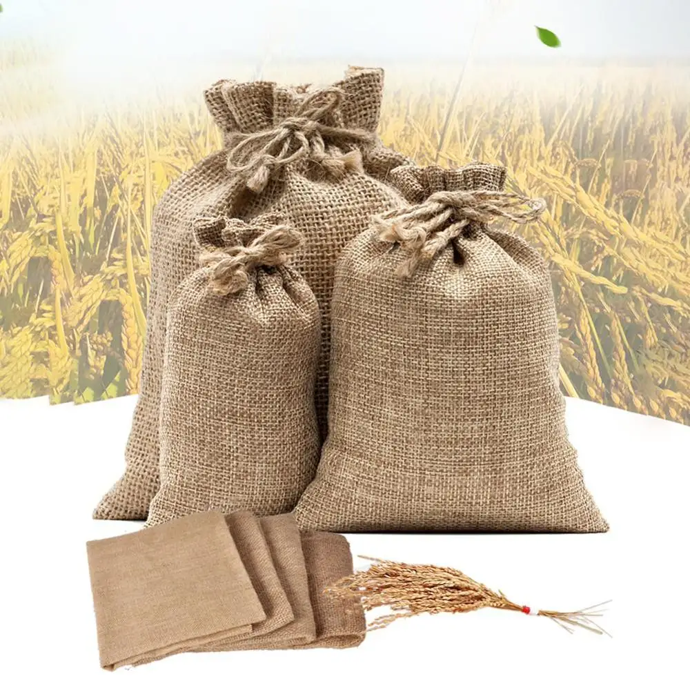Natural Burlap Sack Jute Potat - Food Storage In Roots avaliação e preço