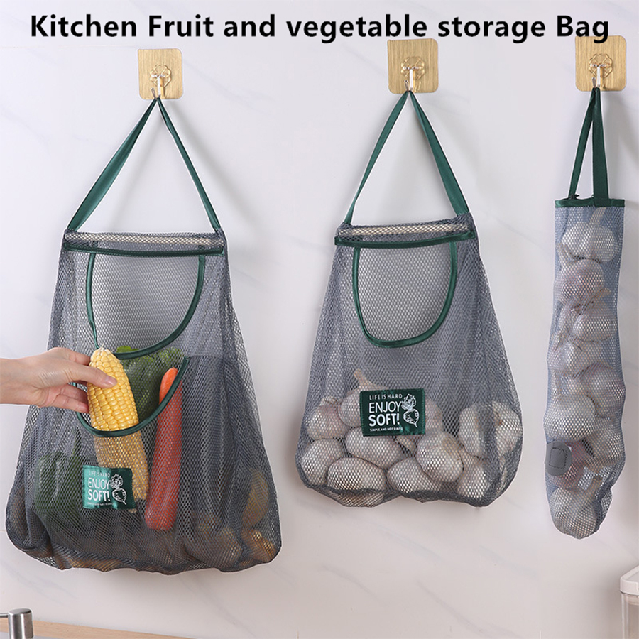 Hanging Mesh Produce Bag 5 Sty - Produce Bag Reusable Mesh avaliação e preço