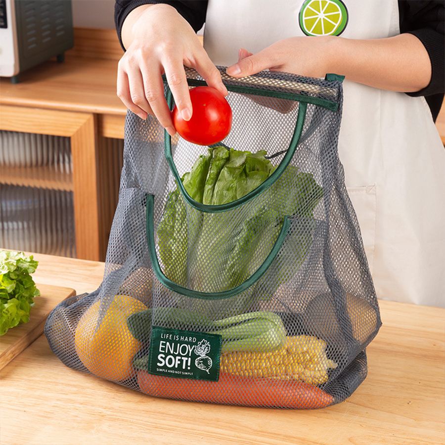 Hanging Mesh Produce Bag 5 Sty - Produce Bag Reusable Mesh avaliação e preço
