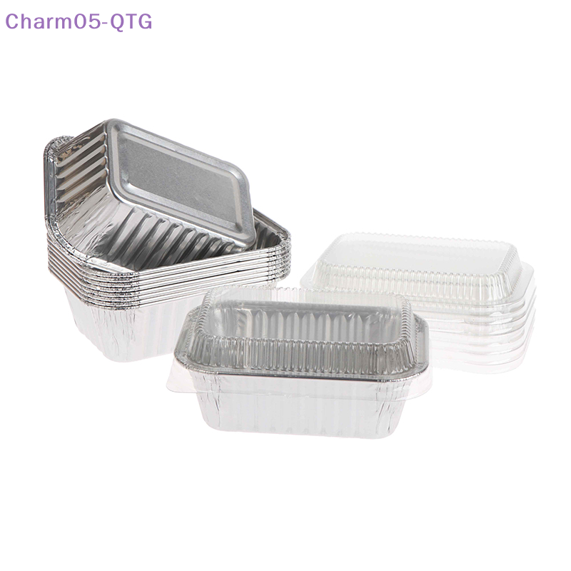 NEW 10Pcs Disposable Rectangul - Food Storage Aluminum Containers avaliação e preço