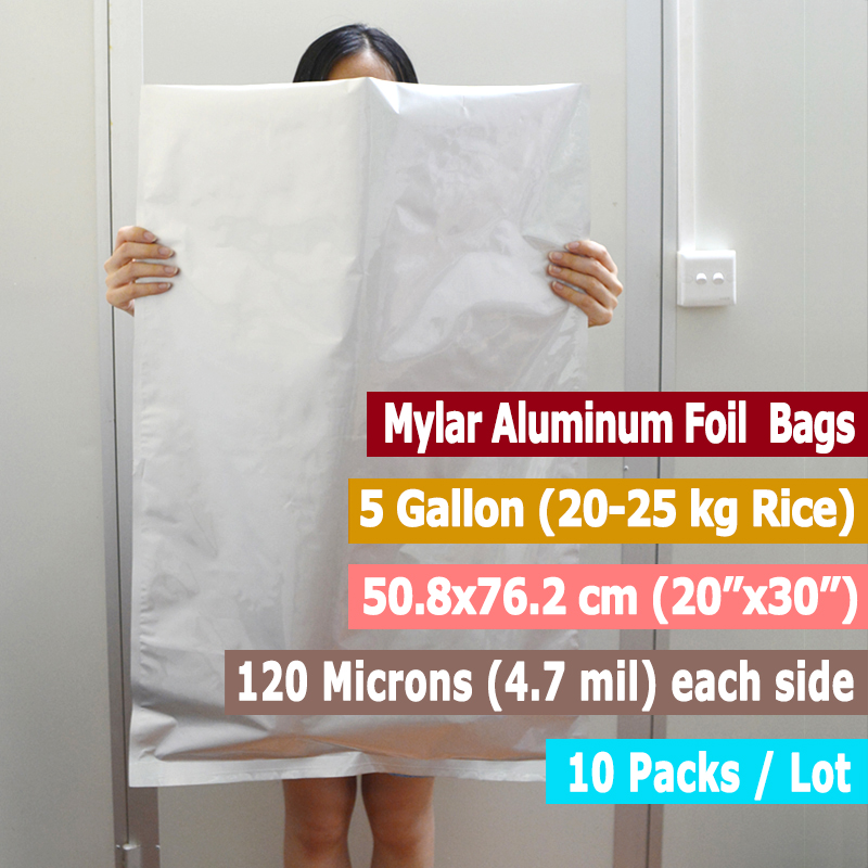 10 Packs 5 Gallons Mylar Bags  - Food Storage For Long Term avaliação e preço
