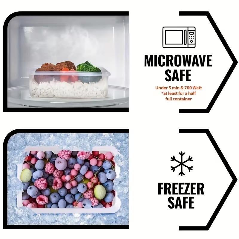 4-Piece Clear Food Storage Con - Food Storage Ideas avaliação e preço