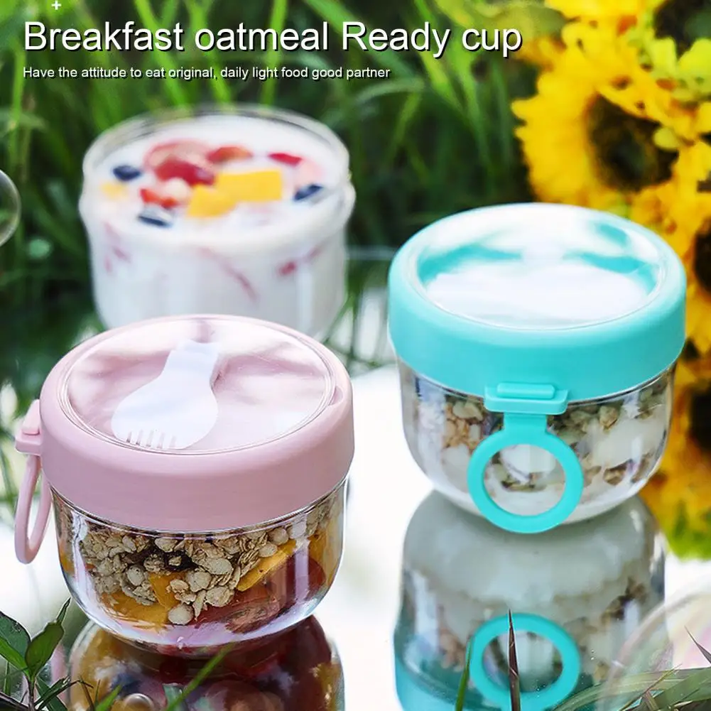 600ml Oatmeal Cup Airtight Lid - Food Storage Yogurt avaliação e preço