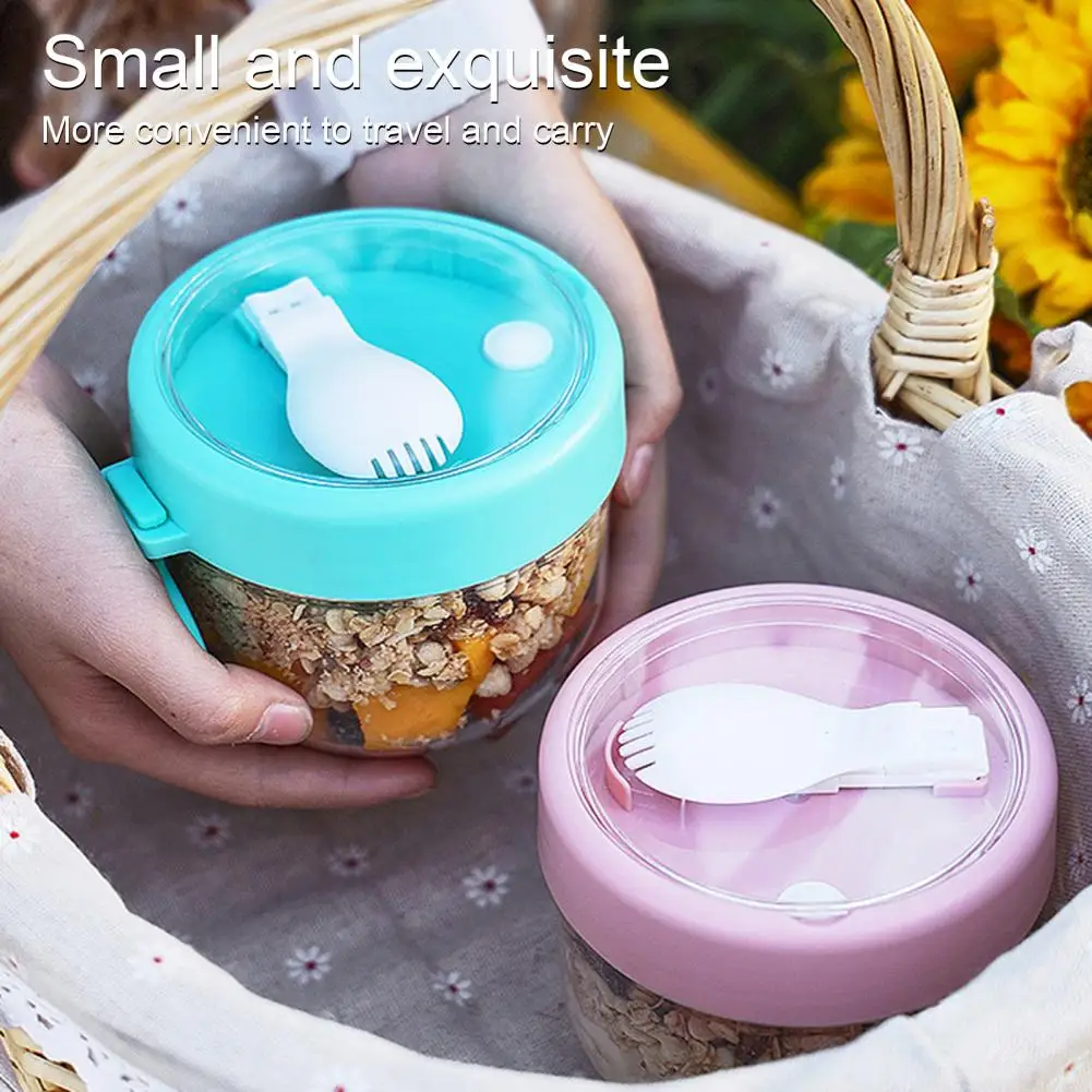 600ml Oatmeal Cup Airtight Lid - Food Storage Yogurt avaliação e preço