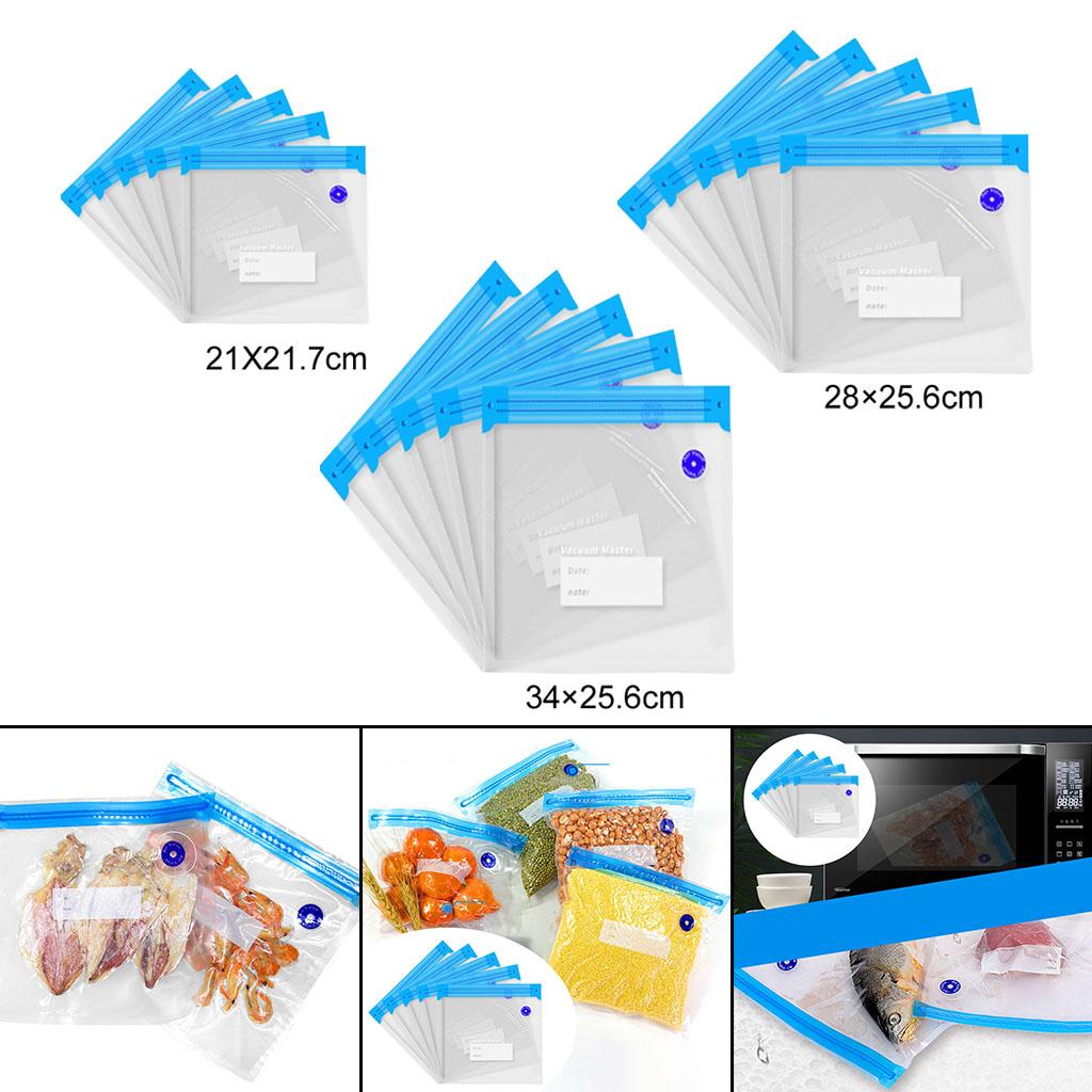 5Pieces Reusable Vacuum Food S - Vacuum Sealer Bag avaliação e preço