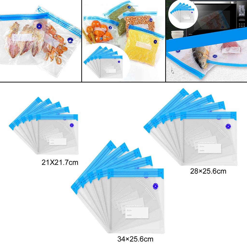 5Pieces Reusable Vacuum Food S - Vacuum Sealer Bag avaliação e preço