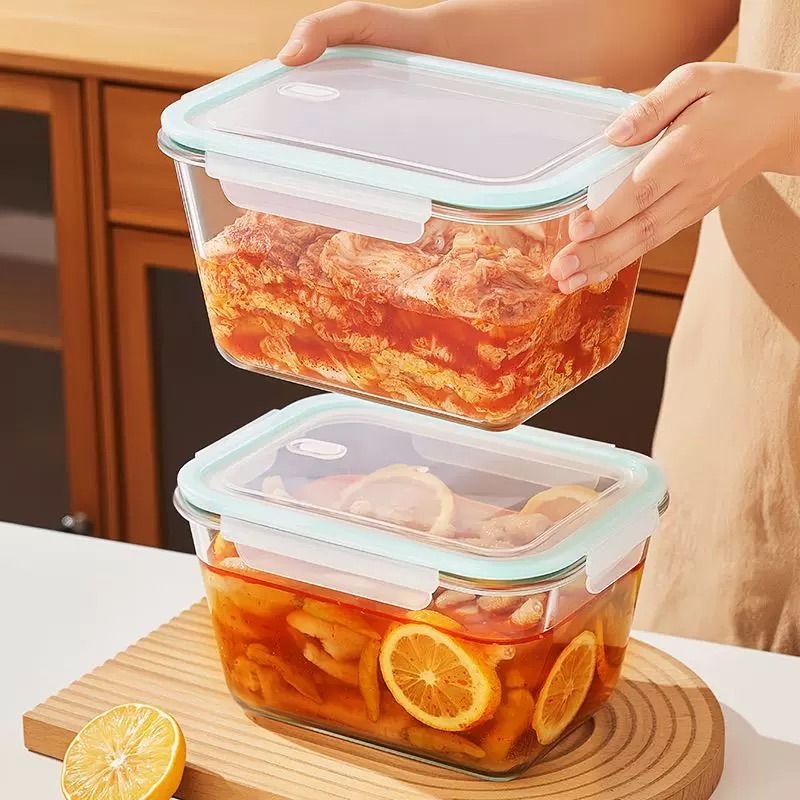 Large Capacity Glass Food Stor - Food Storage Glass Containers Large avaliação e preço