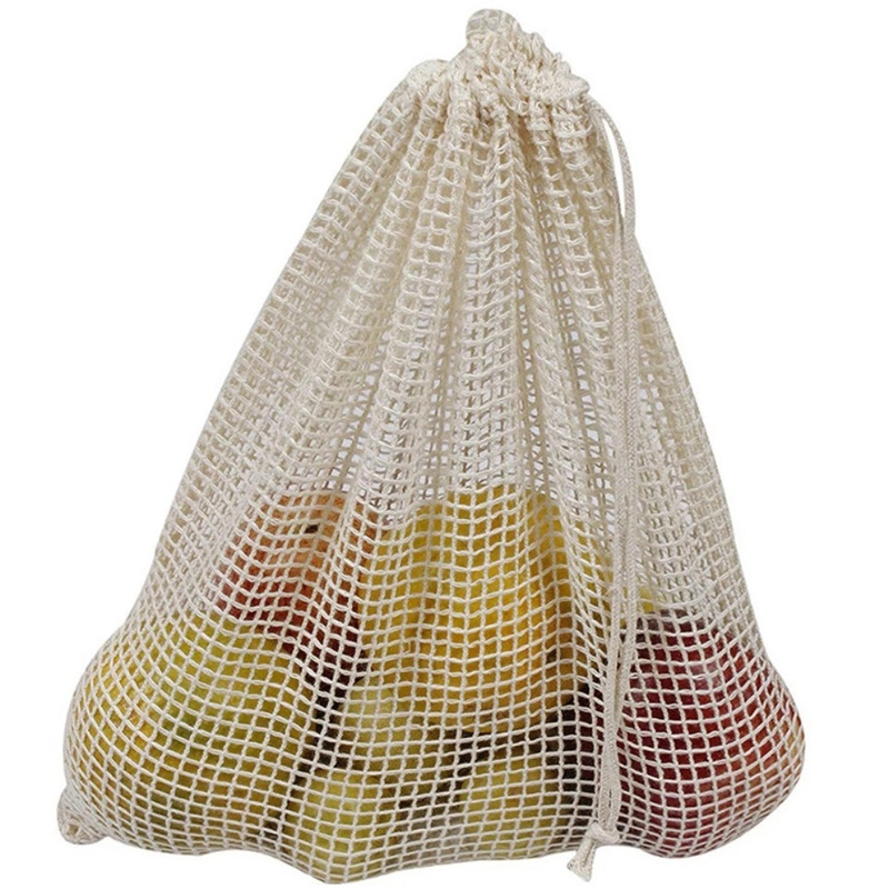 Reusable Cotton Mesh Produce B - Produce Bag Reusable Mesh avaliação e preço