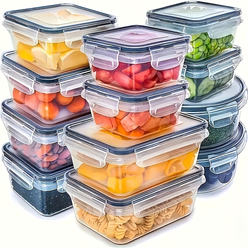 8Pcs Set Includes 4 Containers - Food Storage Jar Set avaliação e preço
