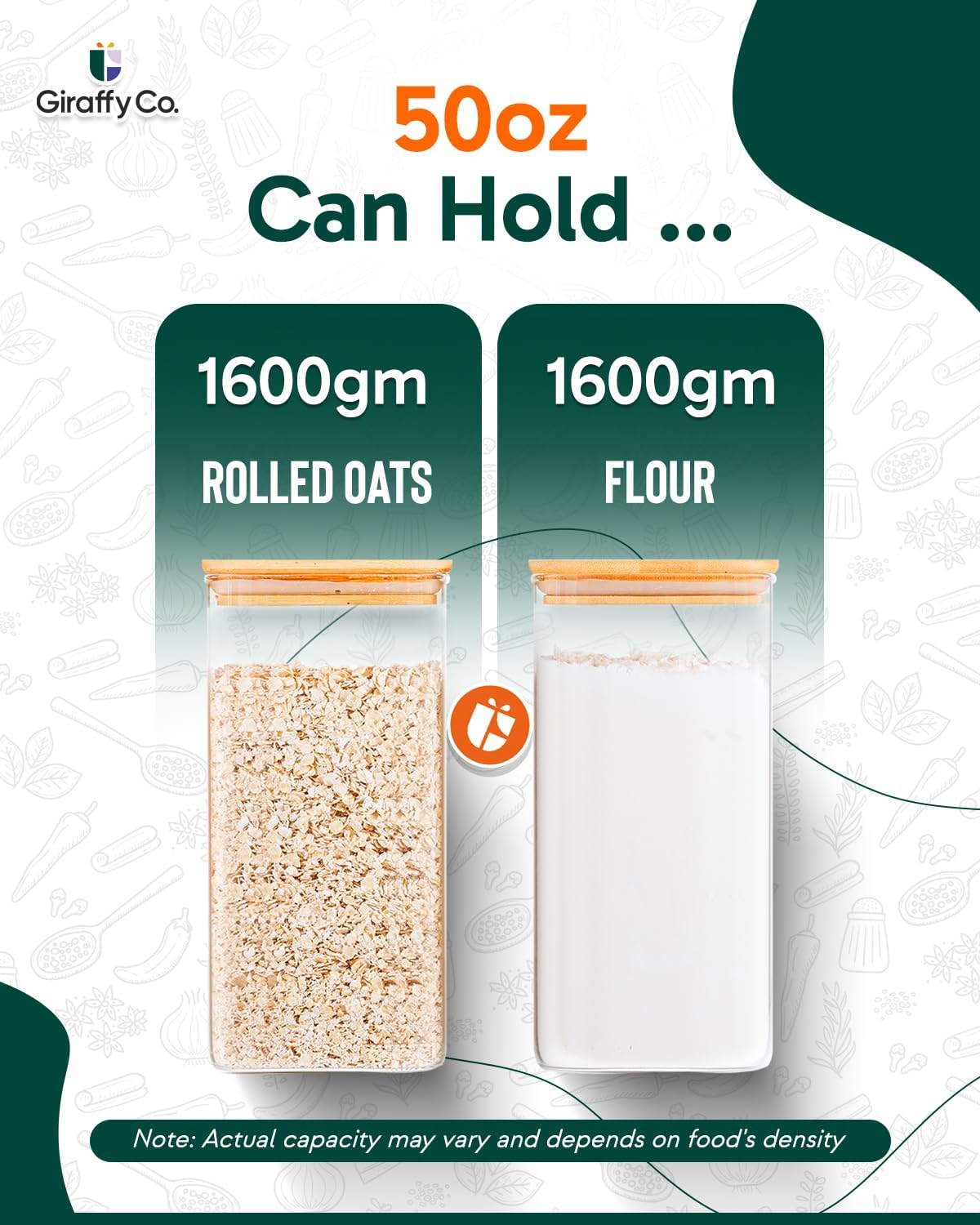 Glass Food Storage Jars with A - Food Storage Containers avaliação e preço