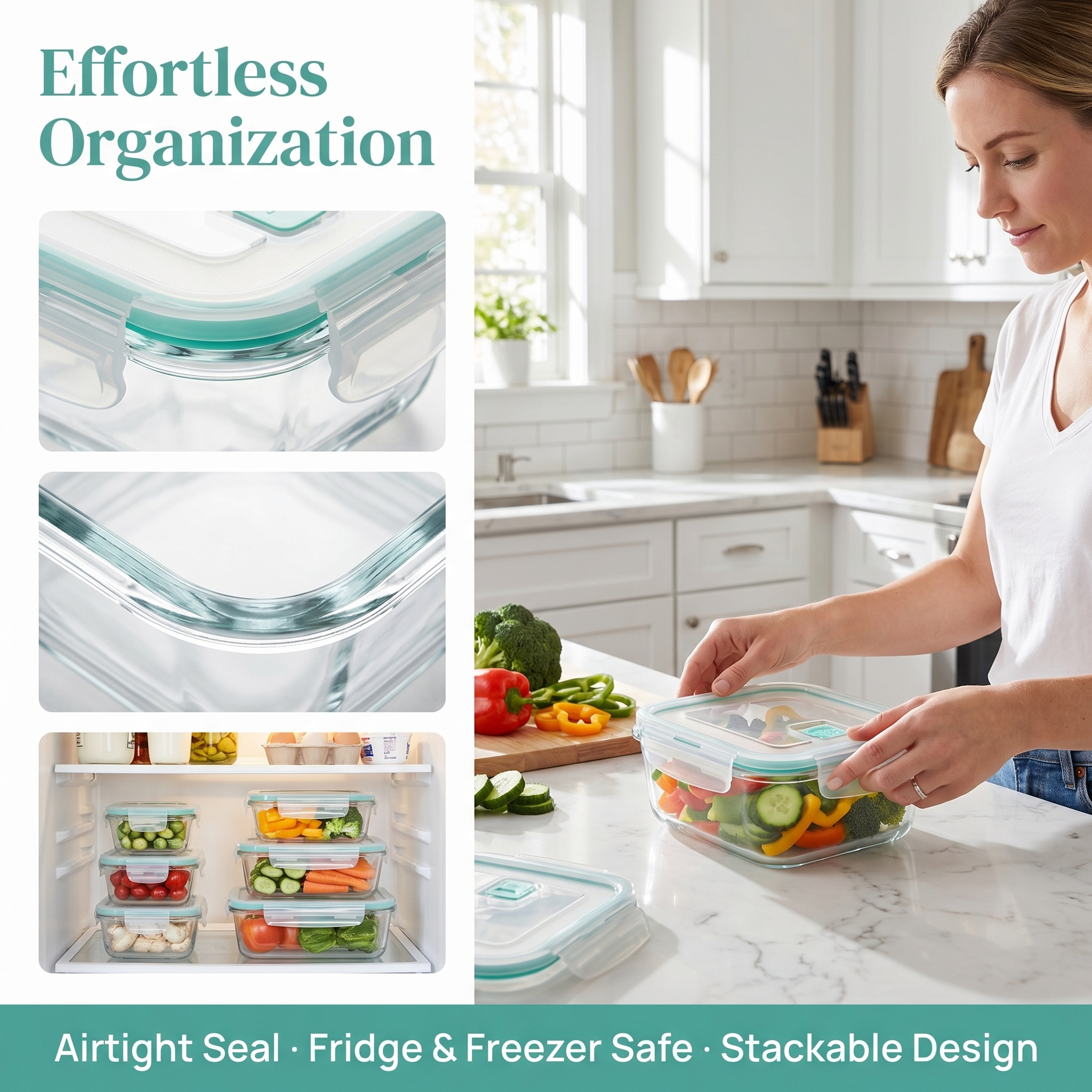 A set of 8 food storage contai - Food Storage Equipment avaliação e preço