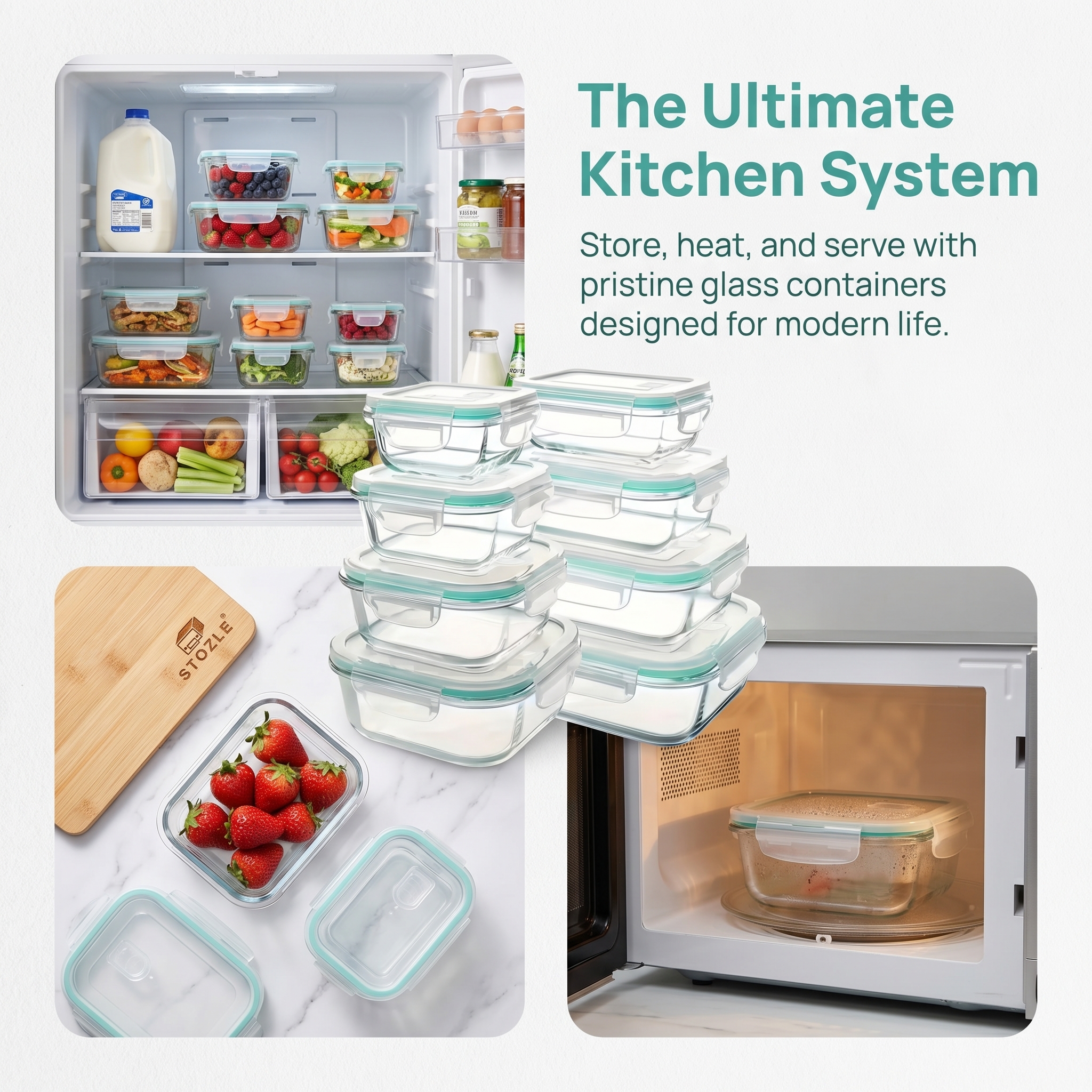 A set of 8 food storage contai - Food Storage Equipment avaliação e preço