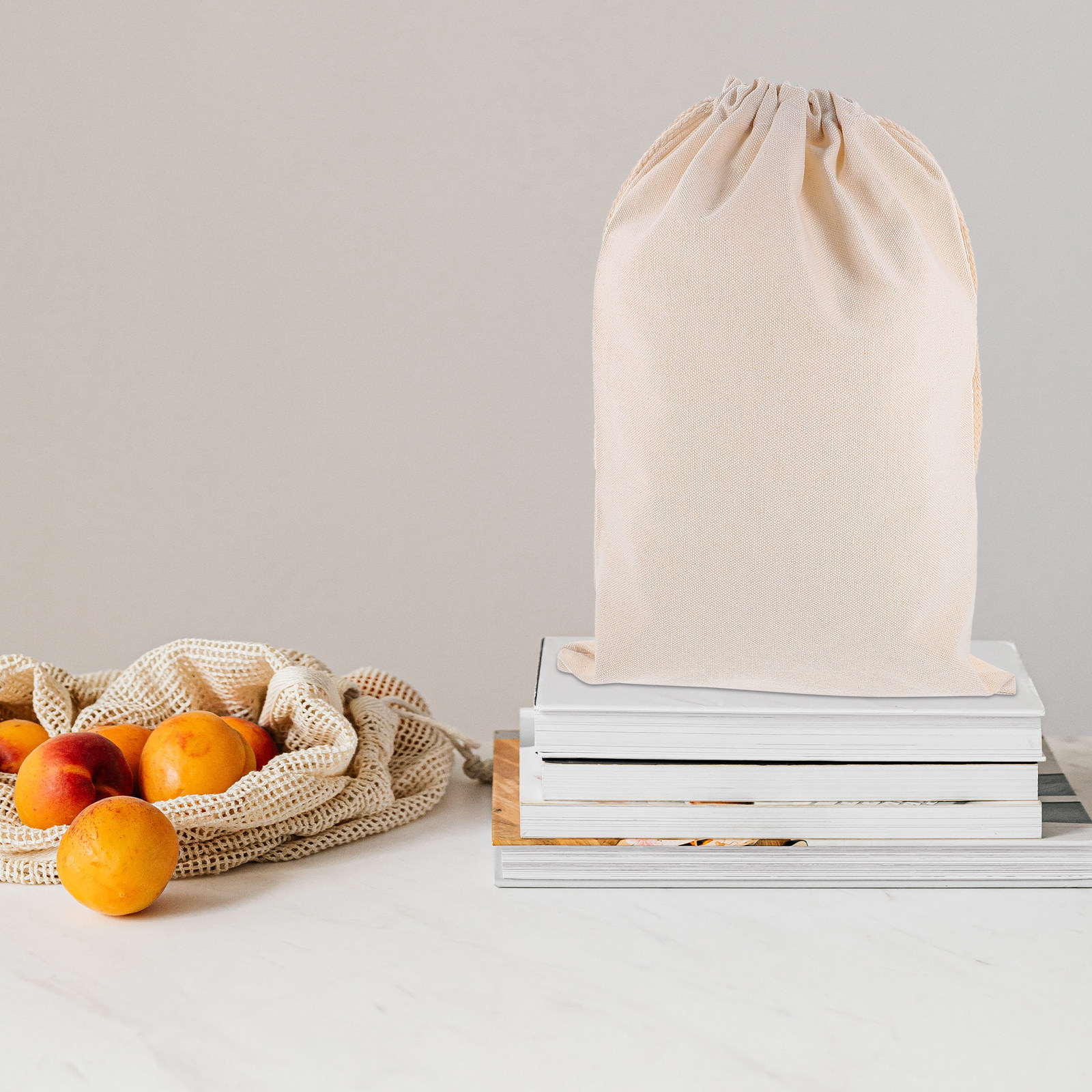 2Pcs Heavy Duty Canvas Produce - Food Storage In Roots avaliação e preço