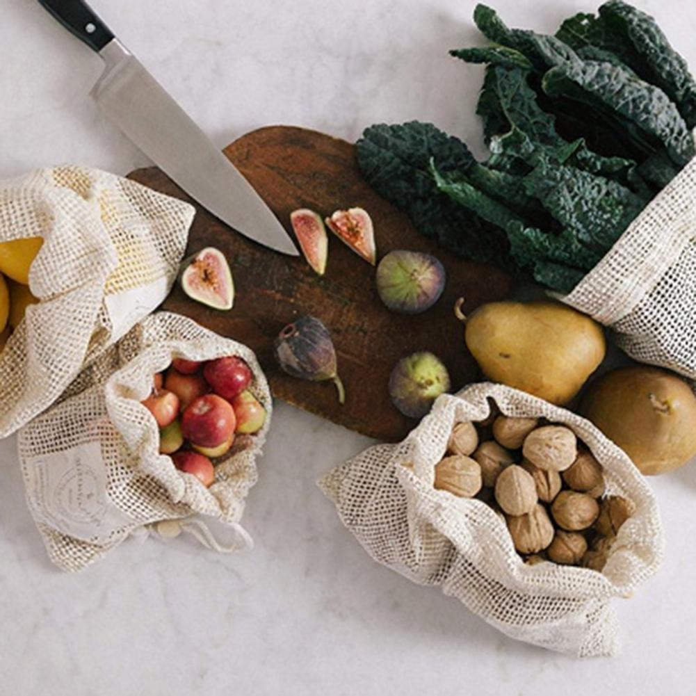 Cotton Mesh Produce Bags Plast - Produce Bag Reusable Mesh avaliação e preço