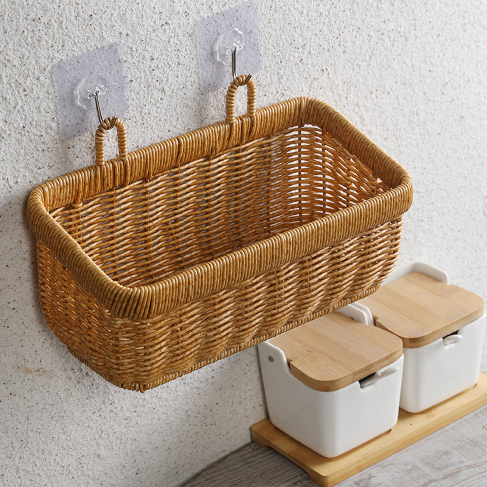 Storage Basket Wall Hanging Wo - Food Storage Of Plants avaliação e preço