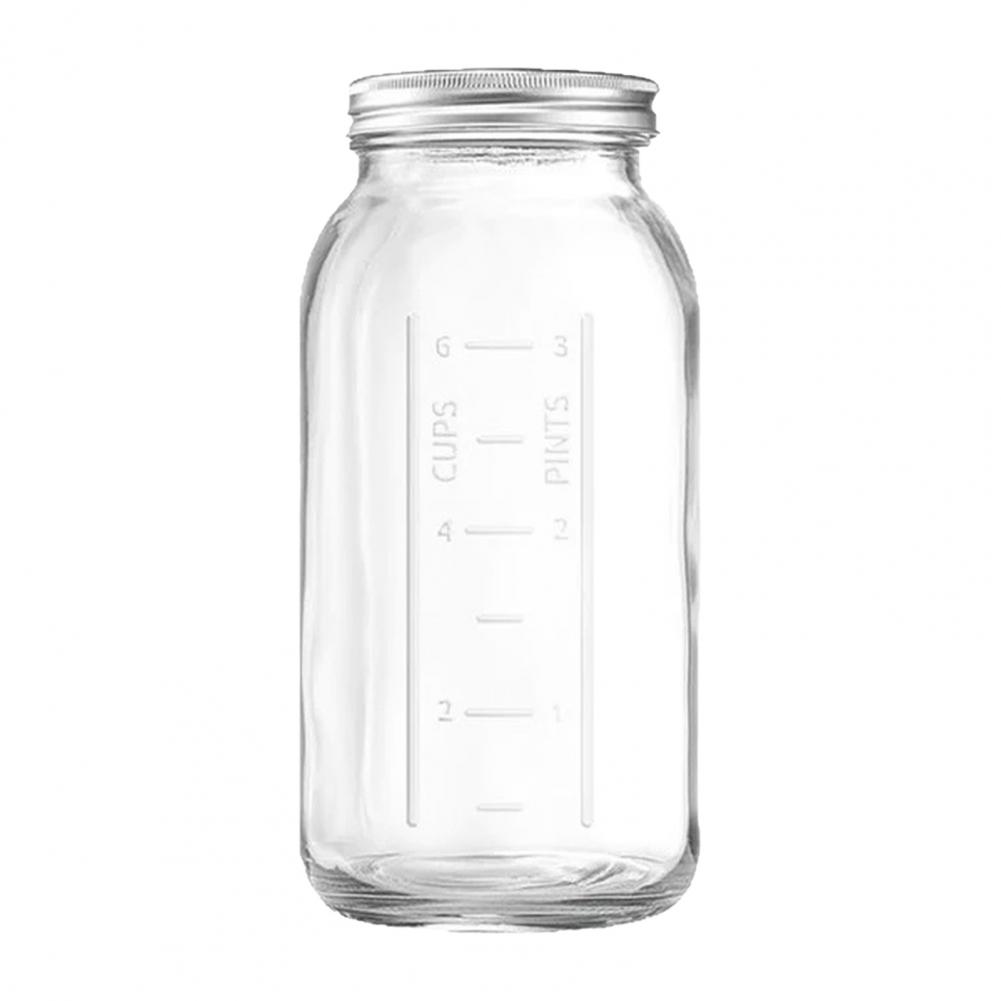 2000ML Wide Mouth Mason Glass  - Food Storage Glass Containers Large avaliação e preço