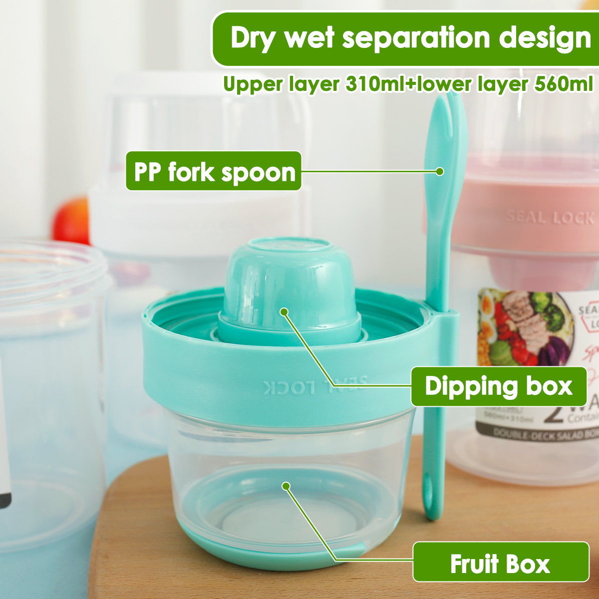 3/2Pcs Double-layer Fresh-keep - Food Storage Yogurt avaliação e preço