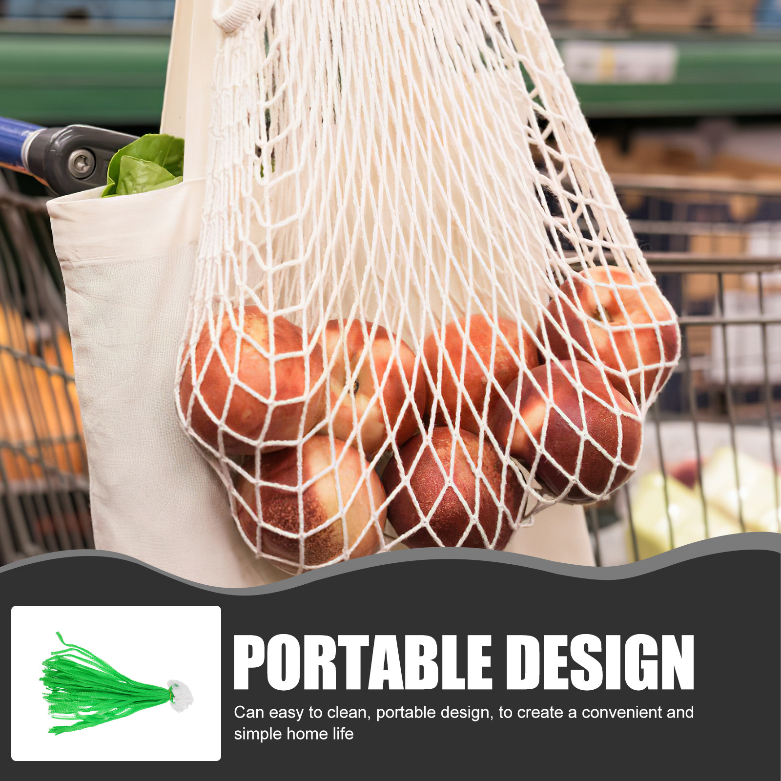 100Pcs Vegetable Mesh Bags Reu - Produce Bag Reusable Mesh avaliação e preço