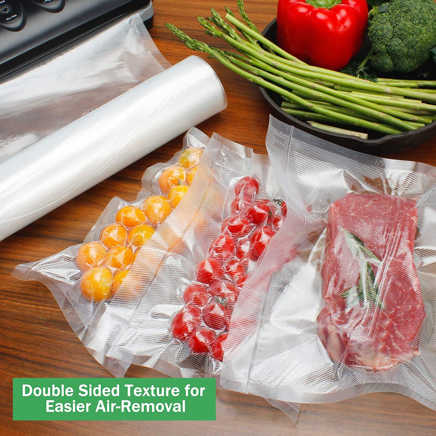 Vacuum bags for food Vacuum Se - Vacuum Sealer Bag avaliação e preço