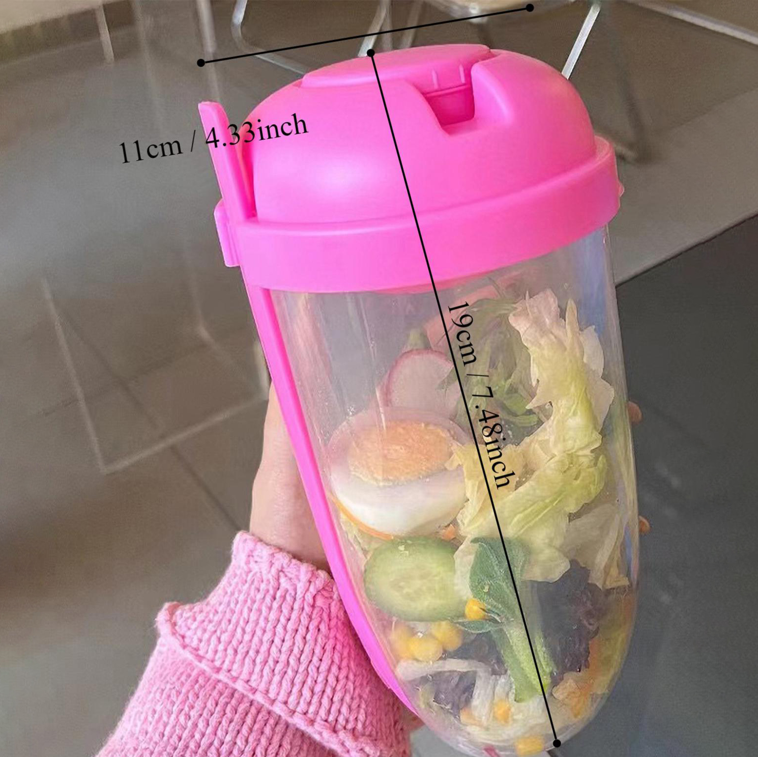 3In1 Portable Salad Cup Breakf - Food Storage Yogurt avaliação e preço