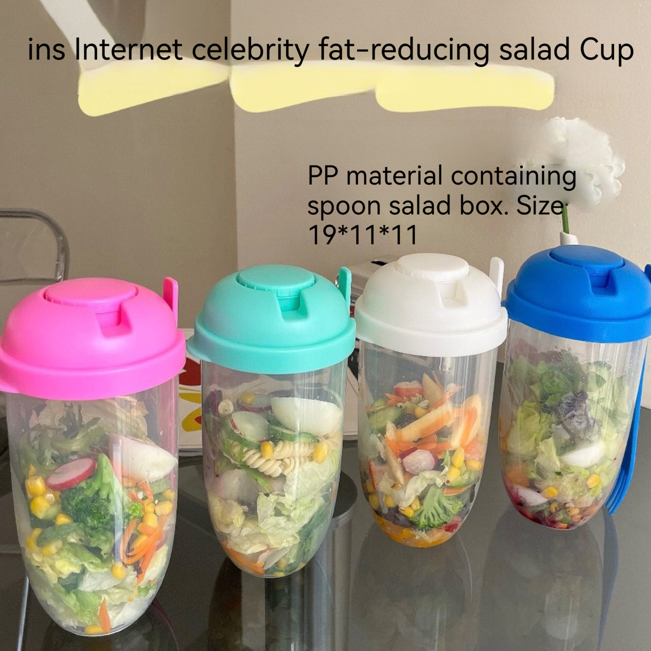 3In1 Portable Salad Cup Breakf - Food Storage Yogurt avaliação e preço