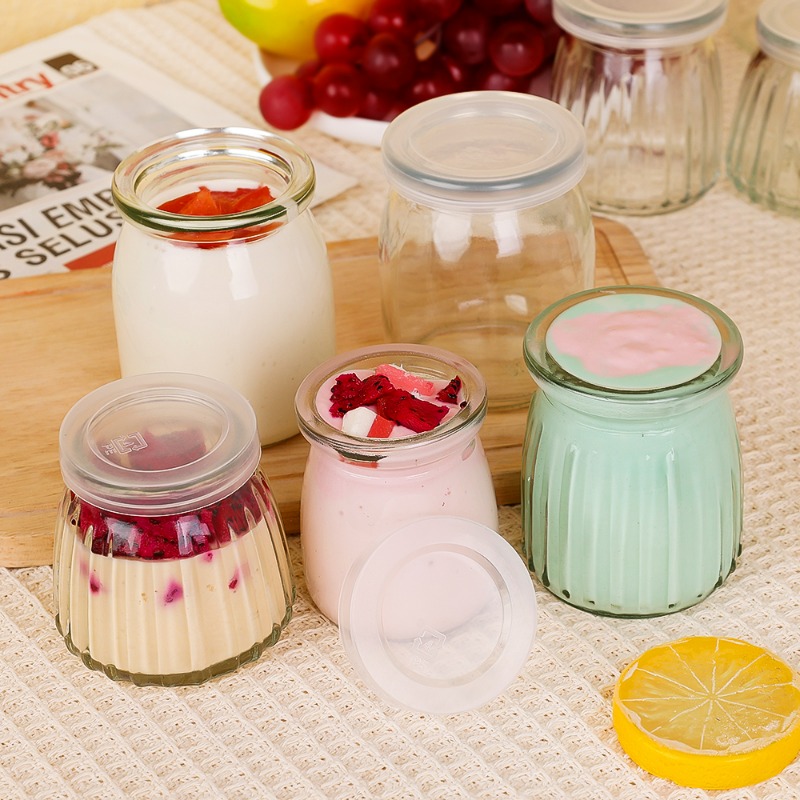 100/150/200ML Glass Yogurt Jar - Food Storage Yogurt avaliação e preço