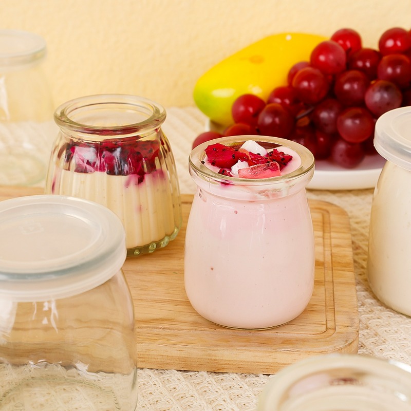 100/150/200ML Glass Yogurt Jar - Food Storage Yogurt avaliação e preço